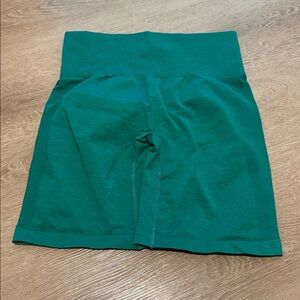 Green High-Waisted Shorts